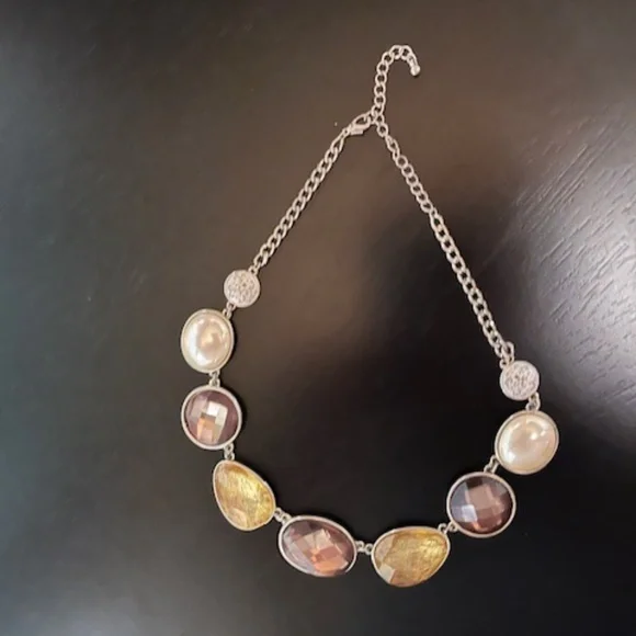 Faux Gemstone Choker Necklace - Picture 6 of 10